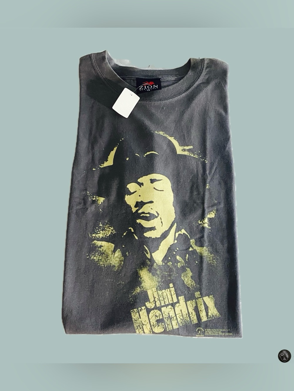 VTG 2006 Jimi Hendrix Zion Rootswear Graphic Tee Gray 1XL NWT